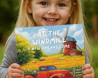 At the Windmill: A New Day Has Come – Relaxing Nature Coloring Book – Peaceful Rural Scenery for Calm Moments