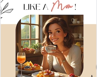 Brunch Like a Mom – 30 Easy & Indulgent Brunch Recipes for Busy Moms | Self-Care Cookbook Gift,Mom Life and Slow Living,Lazy Sunday