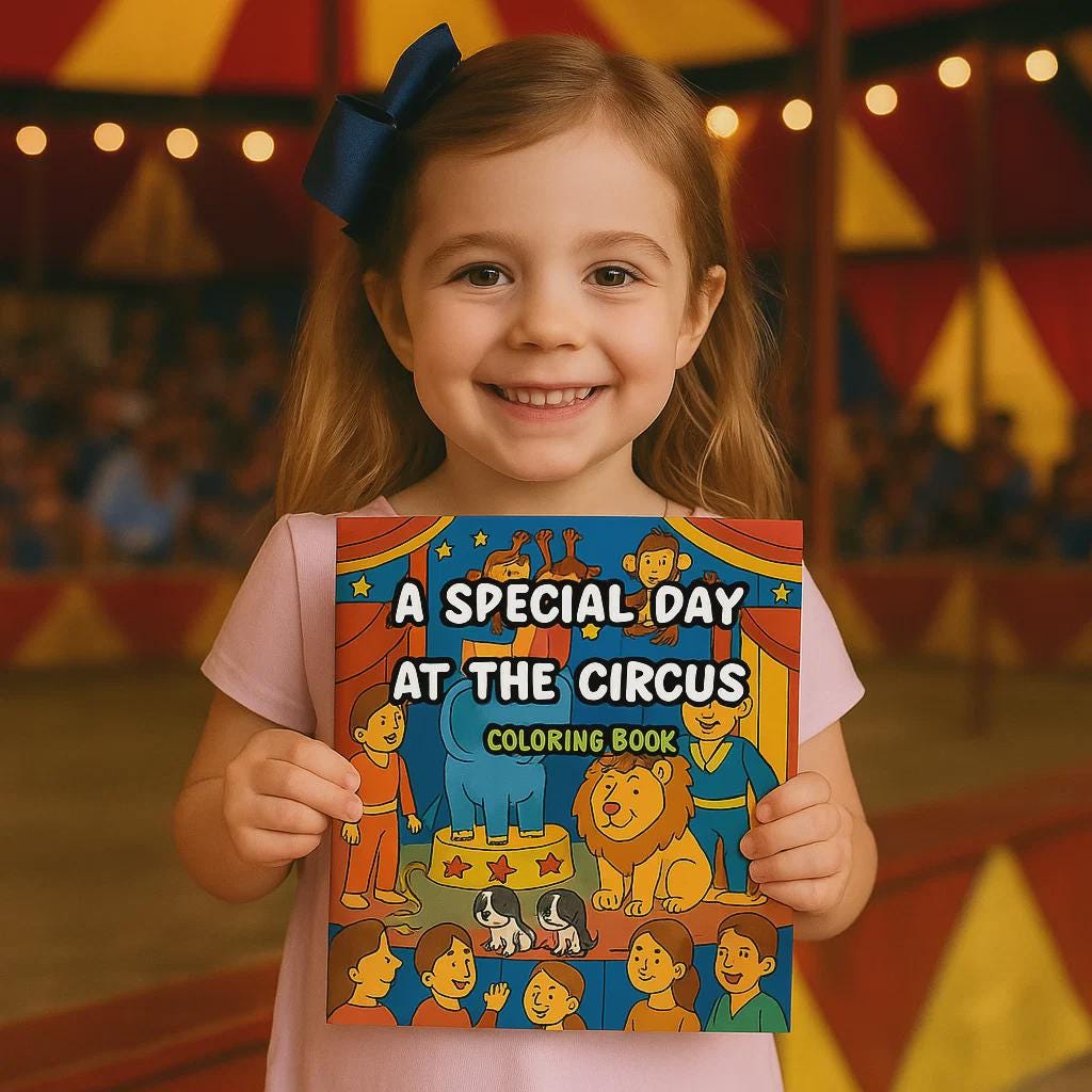 A Special Day at the Circus – Fun Circus Coloring Book for Kids – Big Top Animals, Clowns & Tent Activities – Ages 4–8