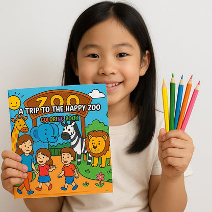 3-Book Coloring Bundle for Kids – Farm, Zoo, and Circus Themes – Fun Activity Set for Toddlers and Ages 4-8