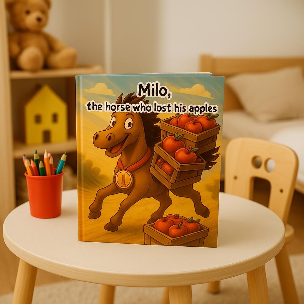 Milo the Horse Who Lost His Apples – Funny Rhyming Storybook for Kids – Farm Animal Adventure Book About Friendship – Ages 4–8
