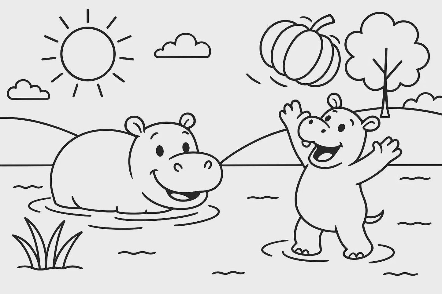 A Trip to the Happy Zoo – Zoo Animal Coloring Book for Kids – Fun Safari Adventure Activity Book for Ages 4–8