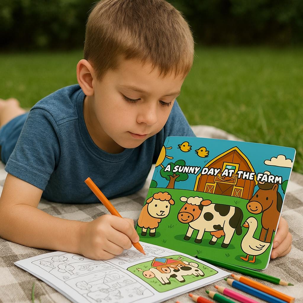 3-Book Coloring Bundle for Kids – Farm, Zoo, and Circus Themes – Fun Activity Set for Toddlers and Ages 4-8