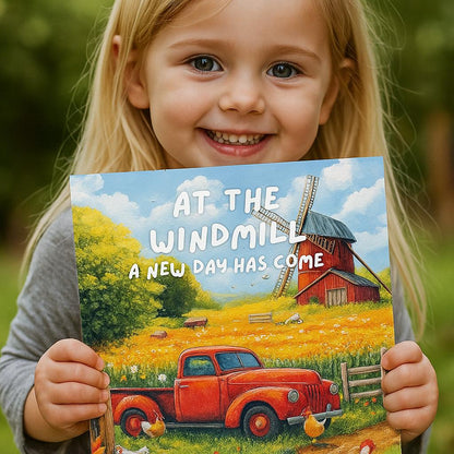 2-Book Nature Coloring Bundle for Kids – Flowers and Countryside Windmill Themes – Calming Activity Set for Ages 4–8