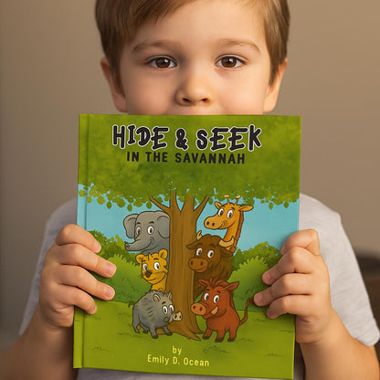 Hide and Seek in the Savannah Storybook for Kids Ages 4–8 | Funny Jungle Adventure with Elephant and Animal Friends | Read Aloud Fun
