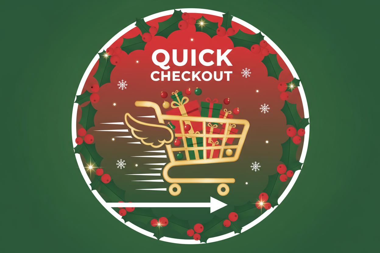 Quick Checkout christmas themed